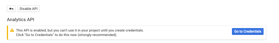 Create credentials