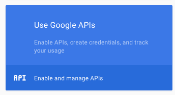 Enable and Manage APIs